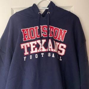 New Texans blue hoodie 2x